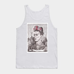 Typewriter Art: Frida Kahlo Tank Top